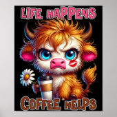 Life Happens Coffee Helps  ポスター (正面)