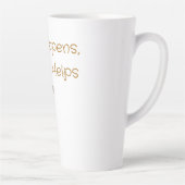 Life Happens, Coffee Helps – Funny Coffee stuff カフェラテマグ (右)