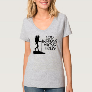 Life Happens Hiking Helps, Funny Hiking Tシャツ
