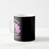 Life Happens Yoga Helps _3 コーヒーマグカップ (正面左)