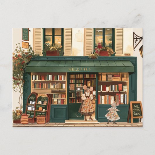 Life inネズミの町 – Little Ms Elody ポストカード (正面)