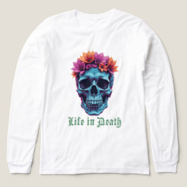 Life in Death、開花in Blue トライブレンドTシャツ
