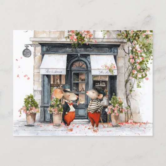 Life in Mice Town - Coffee Talks ポストカード (正面)