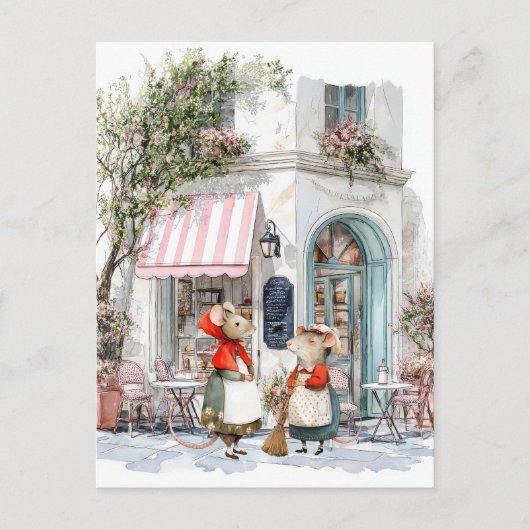 Life in Mice Town Series - Ladies Talk ポストカード (正面)