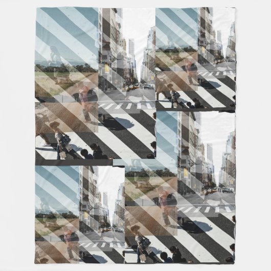 LIfe in motion フリースブランケット (正面)