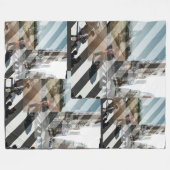 LIfe in motion フリースブランケット (正面(横))