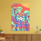 Life in the Garden Boho Art Canvas Print キャンバスプリント (インサイチュ (リビング))