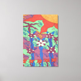 Life in the Garden Boho Art Canvas Print キャンバスプリント