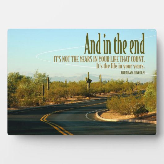 Life In Your Years カスタム Platue フォトプラーク (正面)