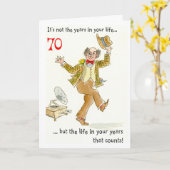 「Life in Your Years」 70誕生日カード カード (黄色い花)