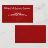 “Life Insurance” Business Card 名刺 (正面/裏面)