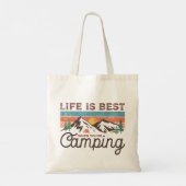 Life Is 最高の When  Camping Inspiration トートバッグ (裏面)