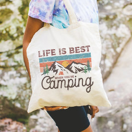Life Is 最高の When  Camping Inspiration トートバッグ