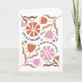 Life Is A Balance Of Holding Boho Wildflower Quote カード (正面)