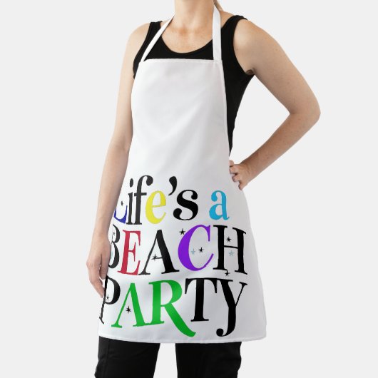 LIFE IS A BEACH PARTY エプロン (インサイチュ)