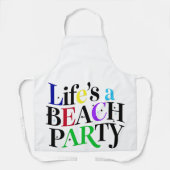 LIFE IS A BEACH PARTY エプロン (正面)