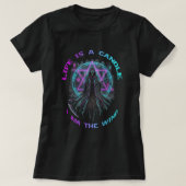 Life is a candle I am the wind Tシャツ (デザイン正面)