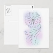 「Life Is A Dream」パステルドリームキャッチャー ポストカード (正面/裏面)