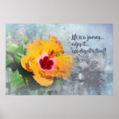 life is a journey with hibiscus poster ポスター (正面)