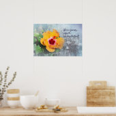 life is a journey with hibiscus poster ポスター (キッチン)