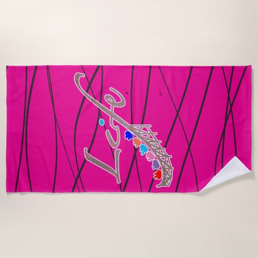 Life is a Roller Coaster ビーチタオル (正面)