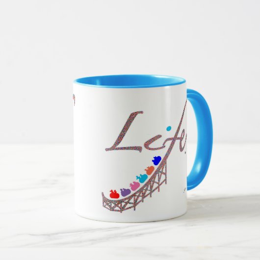 Life is a Roller Coaster マグカップ (正面右)