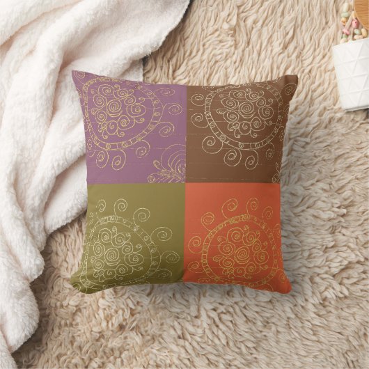 Life is a verb! Throw Pillow クッション (ブランケット)