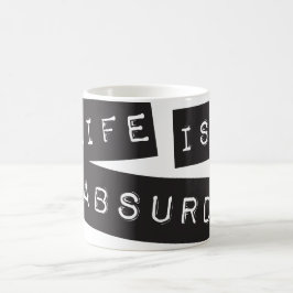 Life is Absurd (Black Tape) コーヒーマグカップ