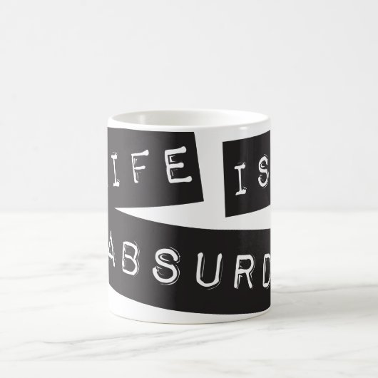 Life is Absurd (Black Tape) コーヒーマグカップ (中央)
