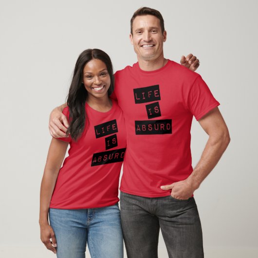 Life is Absurd (Black Tape) Tシャツ (ユニセックス)