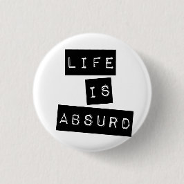 Life is Absurd White 缶バッジ