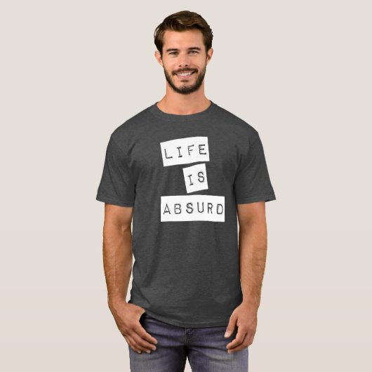 Life is Absurd (White Tape) Tシャツ (正面フル)