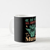 Life Is All About Music Coffee Mug コーヒーマグカップ (正面左)