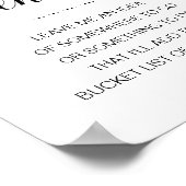 Life Is An Adventure Bucket List Ideas Graduation ポスター (角)