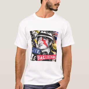 『LIFE IS BALLOONS』 music design T-shirt Tシャツ