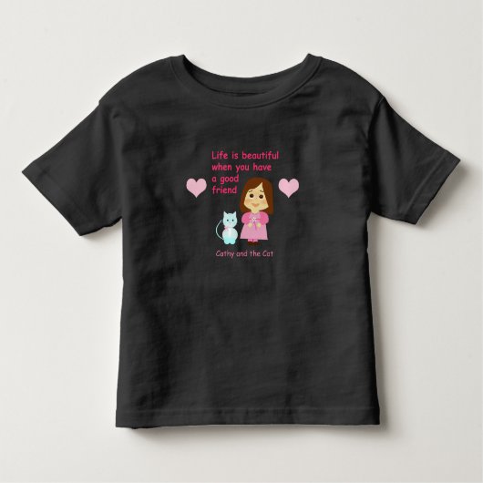 Life is Beautiful トドラーTシャツ (正面)
