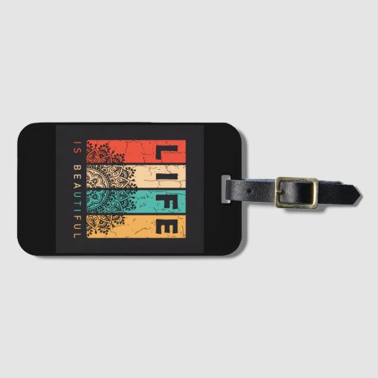 Life Is Beautiful ラゲッジタグ (正面横)