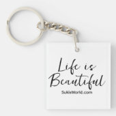 Life is Beautiful Blogブランドサイト キーホルダー (正面)