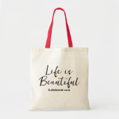 Life is Beautiful Blogブランドサイト トートバッグ (正面)