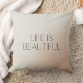 Life Is Beautiful Pillow クッション (ブランケット)