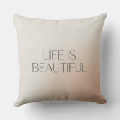 Life Is Beautiful Pillow クッション (裏面)