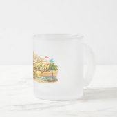 Life is Beautiful Tropical Mug フロストグラスマグカップ (正面右)