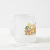 Life is Beautiful Tropical Mug フロストグラスマグカップ (正面左)