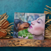 Life Is Better カスタム With Photo Dog Name フォトプラーク (側面)