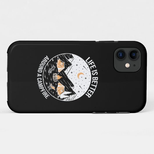 Life Is Better Around A Campfire Case-Mate iPhoneケース (裏面(横))