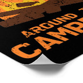Life Is Better Around The Campfire Camp ポスター (角)