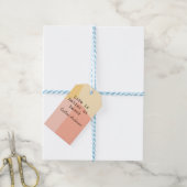 Life is better at beach yellow orange boho rustic ギフトタグ (より糸付き)