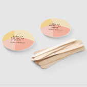 Life is better at beach yellow orange boho rustic  ハンドファン (組立なし)