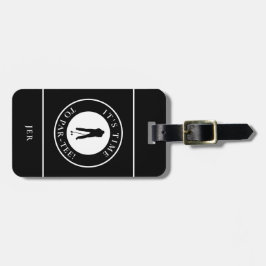 Life Is Better at Tee Time Personalized Golfer ラゲッジタグ