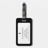 Life Is Better at Tee Time Personalized Golfer ラゲッジタグ (裏面縦)